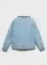 Chaqueta Cazadora Lisa Tejano Claro Talla 10 Niña Mango