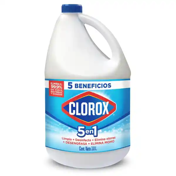 Blanqueador Líquido 5 en 1 Clorox Original Botella 3.8 L