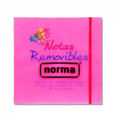 Norma Nota Removible 4 Colores Cubo Neón