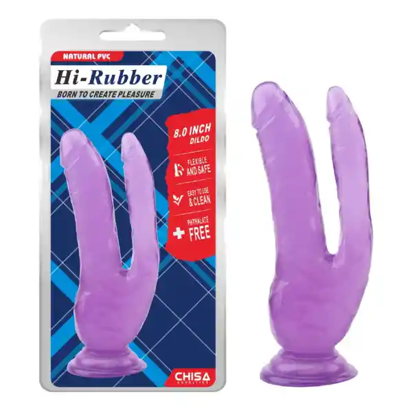 Chisa Dildo Doble Inch Purple 8.0