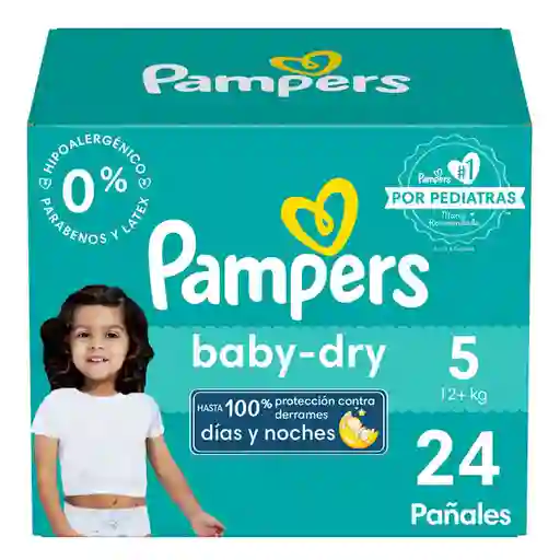 Pampers Pañal Desechable Baby Dry Etapa 5 24 Und