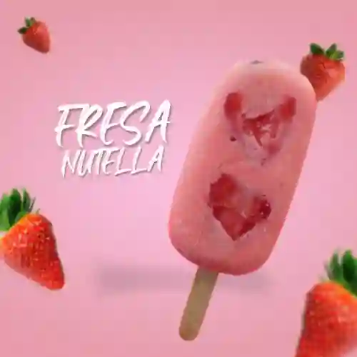 Paleta de Fresa Nutella