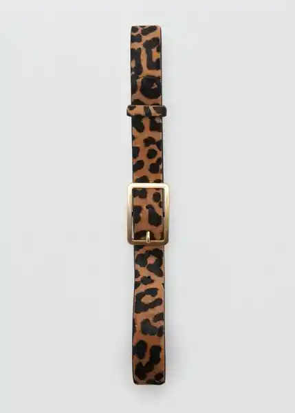Cinturón Leo1 Marron Talla S Mujer Mango