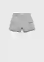 Short Cargosh Gris Talla 20 Teen Niñas Mango