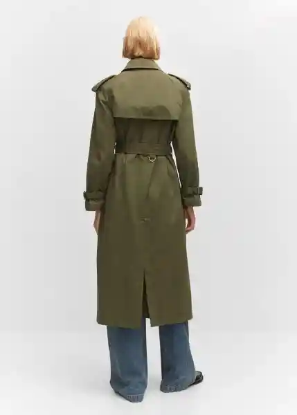 Abrigo Trench Used Khaki Talla 18 Mujer Mango