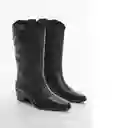 Botas Alba Negro Talla 40 Niñas Mango