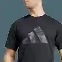 Adidas Camiseta Camo Big Logo T Hombre Negro Talla Ref: IS6151