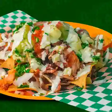 Nachos con Carne Al Pastor