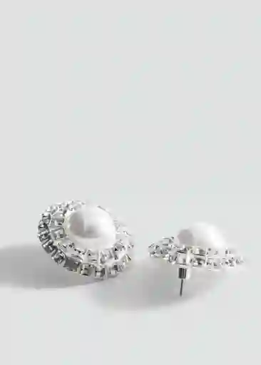 Pendientes Nicole Plata Talla 99 Mujer Mango