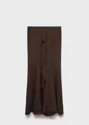 Falda Hera Marron Talla S Mujer Mango