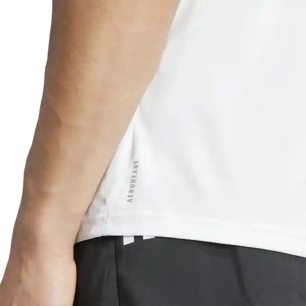 Adidas Camiseta Run It Tee Para Hombre Blanco Talla L