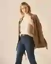 Cardigan Tejido Beige Otoño Claro Talla M 463G220 Esprit