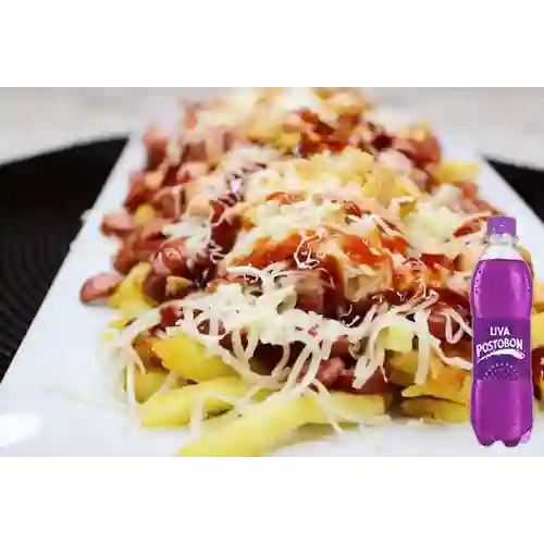 Combo SALCHI PORKY + Postobon Uva 400 ml
