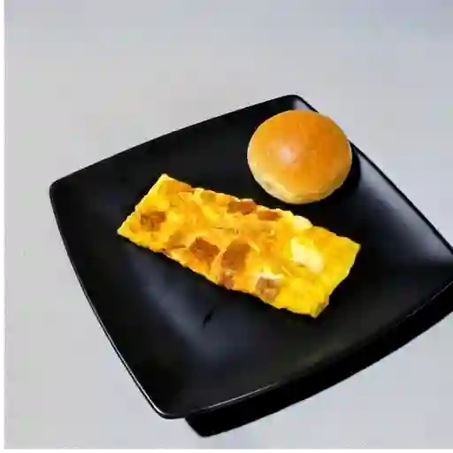 Omelette de tocineta y queso
