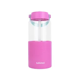 Botella Con Correa Rosa 1100 mL Miniso