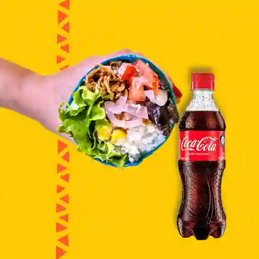 Combo burrito mediano + coca cola 400 ml