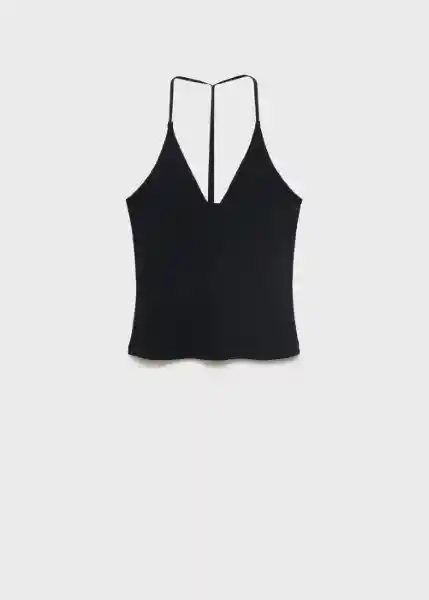 Top Bali Negro Talla S Mujer Mango