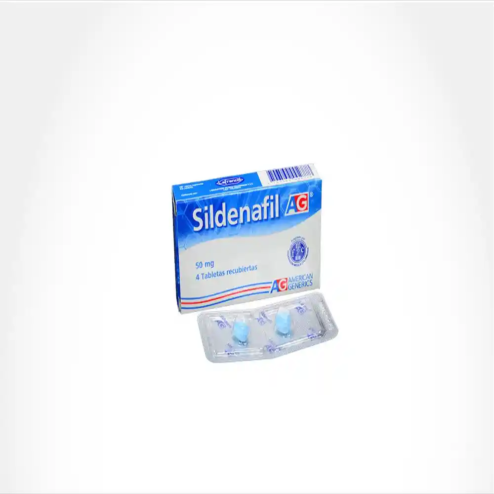 Sildenafil 50 Mg X4 Tabletas Lafrancol