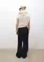 Pantalón Rubi Negro Talla S Mujer Mango