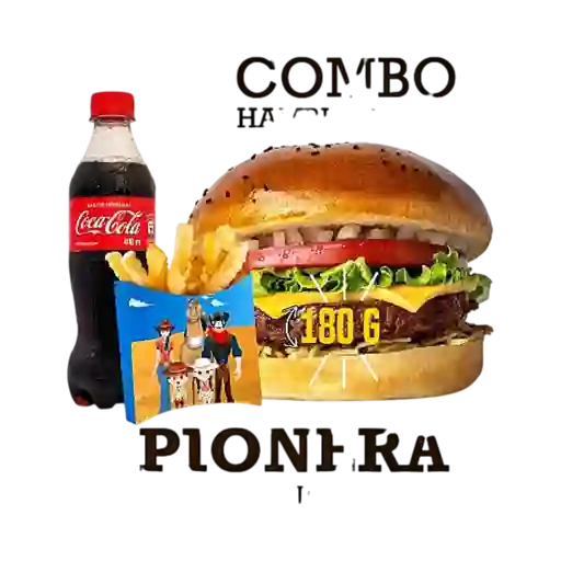 Combo Hamburguesa Pionera 180 G