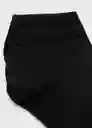 Calcetines Minitobi Negro Talla 42 Hombre Mango