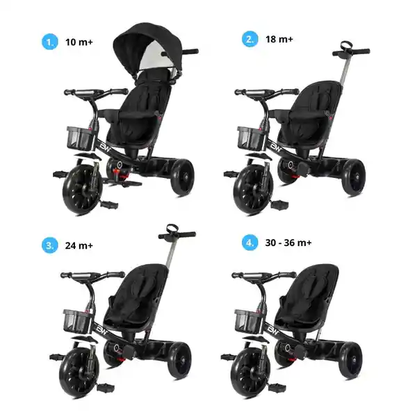 Prinsel Triciclo Ryder Black