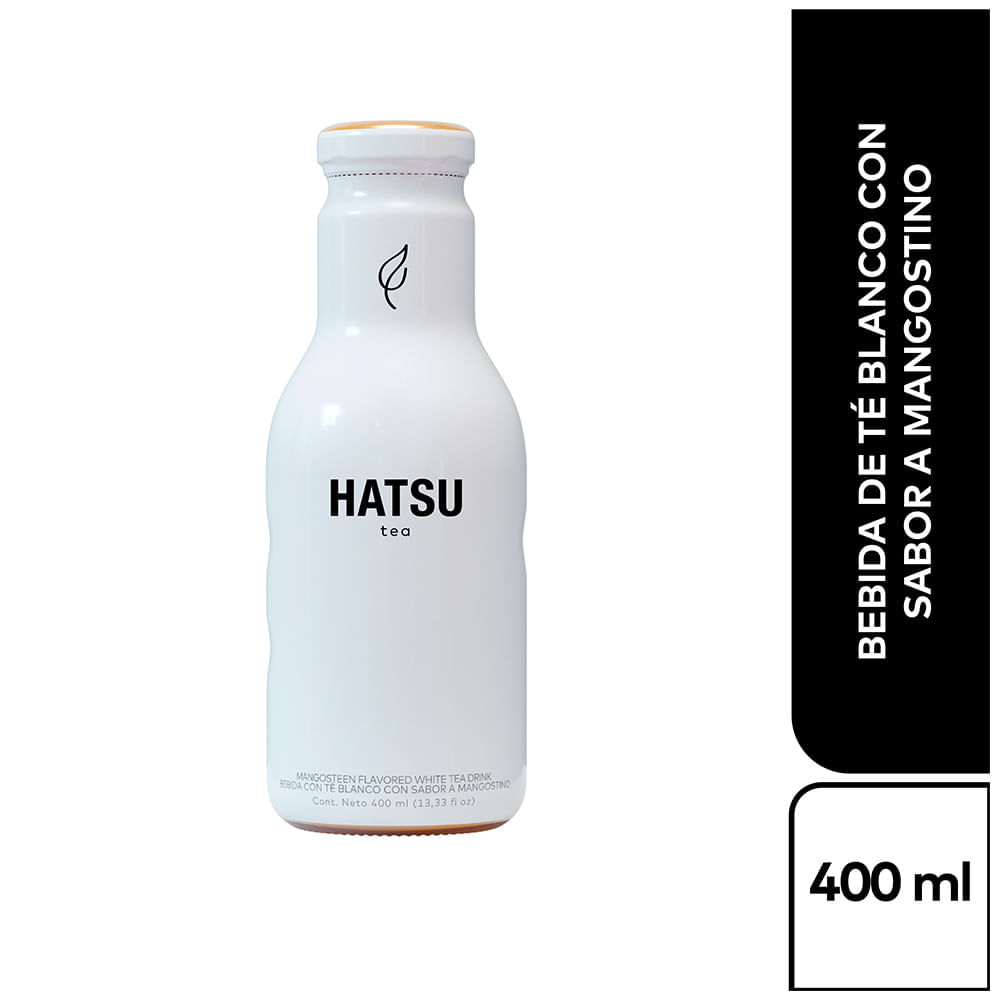 Hatsu Bebida de Té Blanco y Mangostino 400 ml