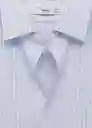 Camisa Kissos Celeste Talla M Hombre Mango