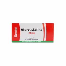 Genfar Atorvastatina (20 mg)