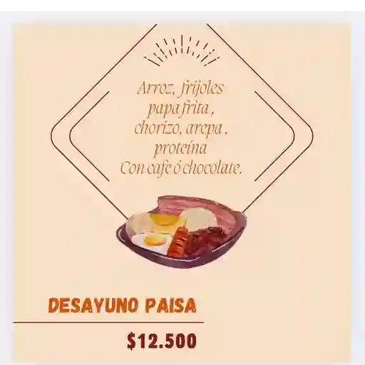 Desayuno paisa