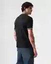 Camiseta Hombre Negro Talla L 842G009_NEG194004 Americanino