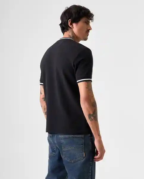 Camiseta Hombre Negro Talla L 842G009_NEG194004 Americanino