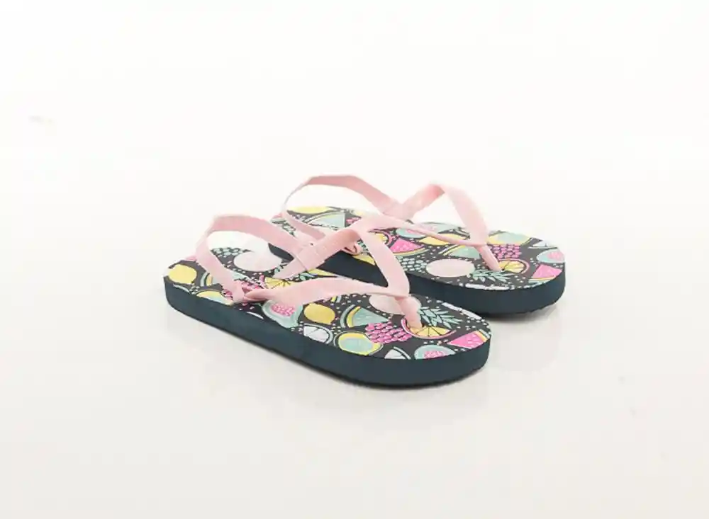 Sandalias Para Nina Playa 26-azul Oscu