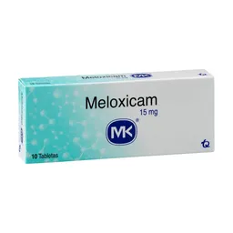 Meloxicam Mk Tabletas 15 Mg - Caja X 10 Unds