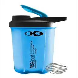 K6 Vaso Mezclador Pro Sport Azul con Bola Mezcladora