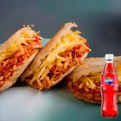 Combo Arepa Rellena + Premio 400 ml