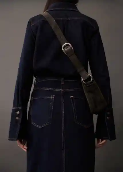 Falda Olivia Tejano Soft Talla XL Mujer Mango