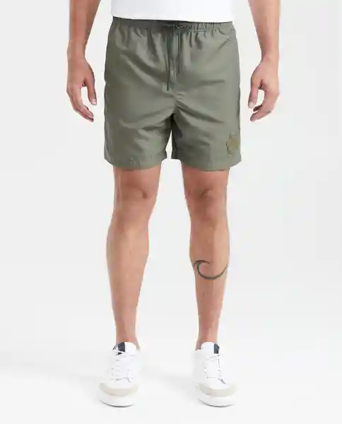 Short Full Fund Swimwear Verde Capuleto Oscuro Talla L Chevignon