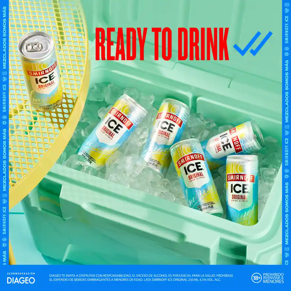 Smirnoff Ice Aperitivo de Vodka Sabor a Manzana Verde