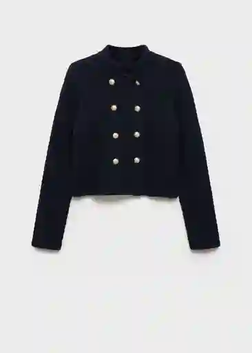 Chaqueta Garfio Navy Talla S Mujer Mango