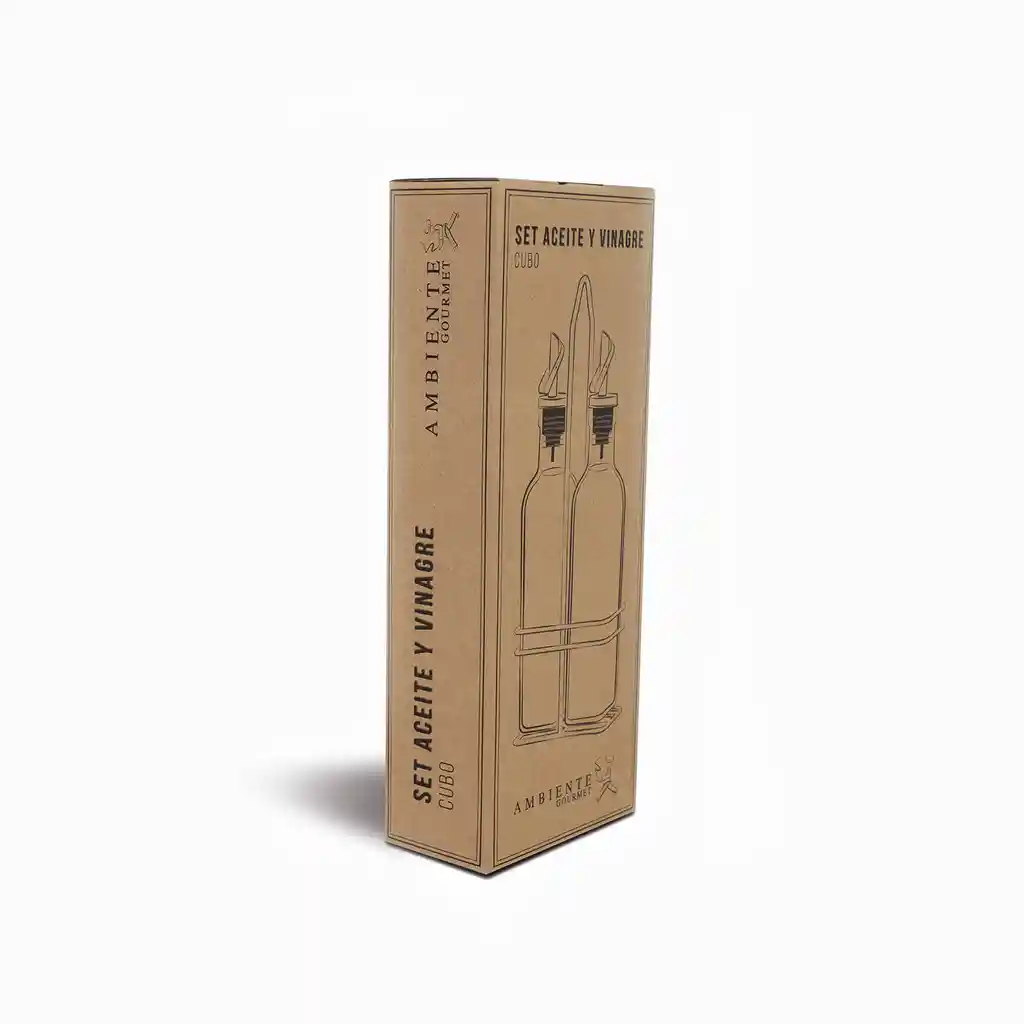 Ambiente Gourmet Set Vinagre-Aceite Cubo