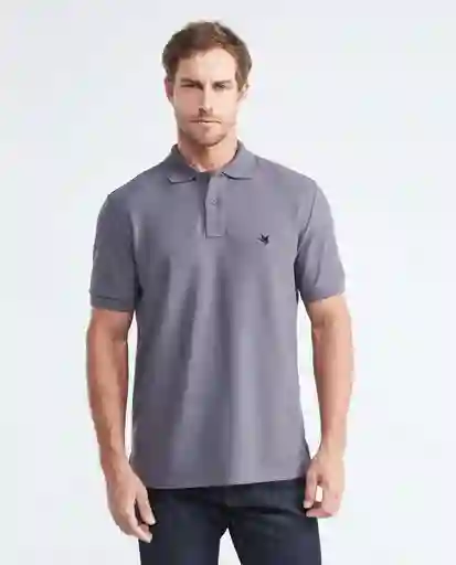 Camiseta Polo Classic Hombre Gris Imán Oscuro L Chevignon