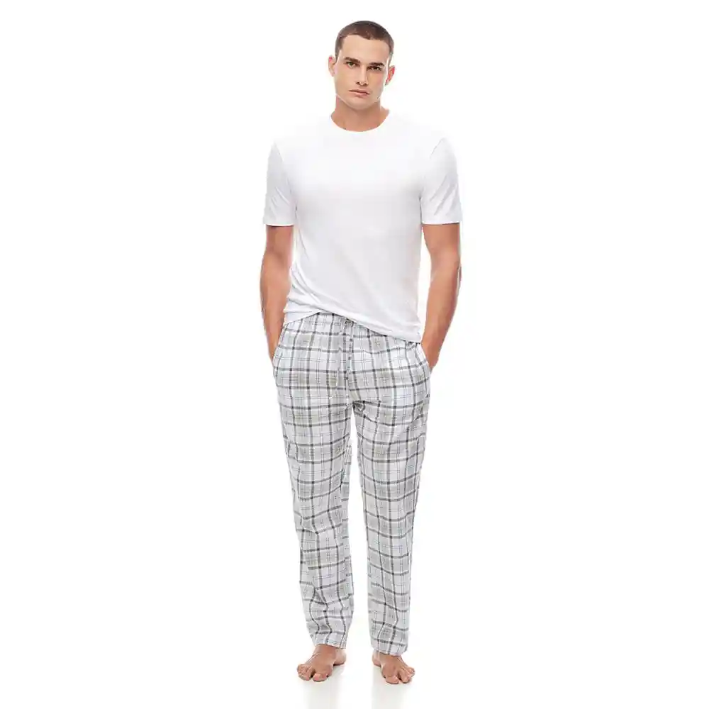 Pijama Dos Píezas Manga Corta Pantalón Largo Masculino Mibite Gef