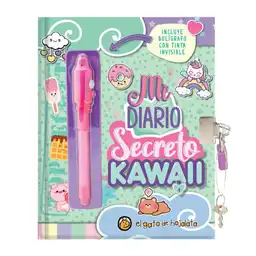 Diario Secreto Kawai de Hojalata El Gato