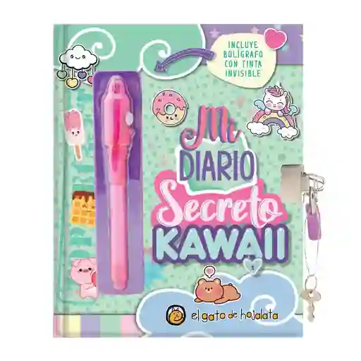 Diario Secreto Kawai de Hojalata El Gato