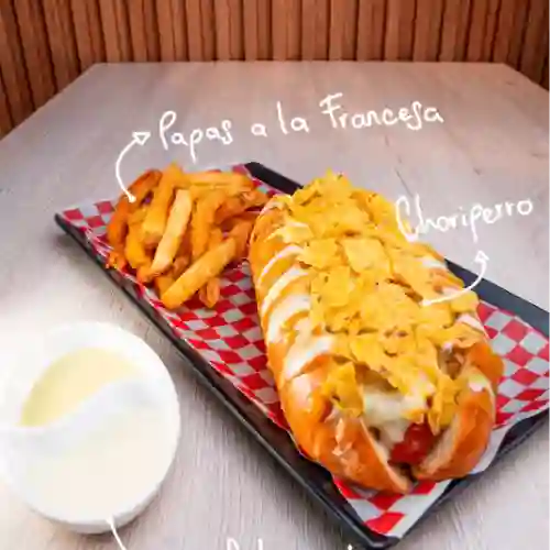 Choriperro + Papas a la Francesa