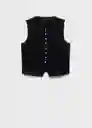 Chaleco Gabo Negro Talla S Mujer Mango