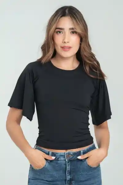 Top Spritely Color Negro Talla M Ragged