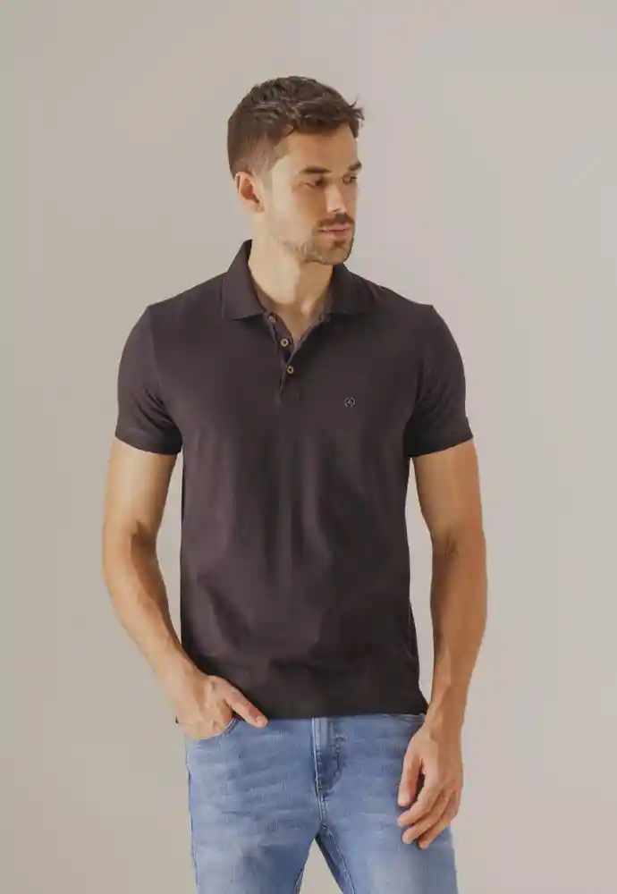 Camiseta Polo Jersey Hombre L - Negro