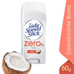 Desodorante Lady Speed Stick Zero Coco Barra 60g